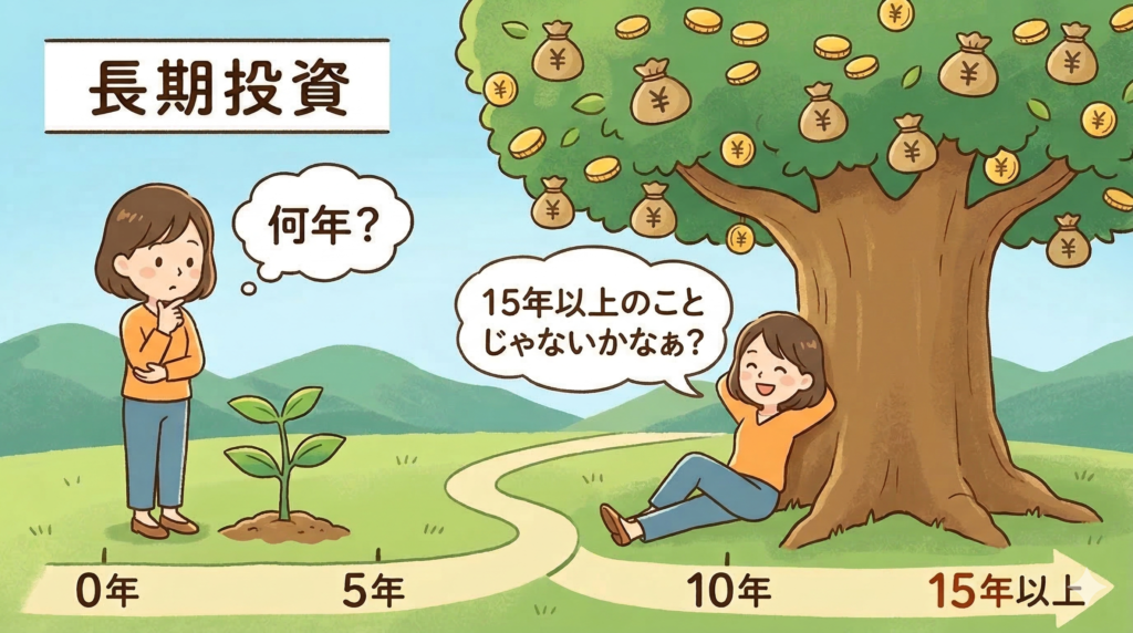 サムネ画像、長期投資って何年から?